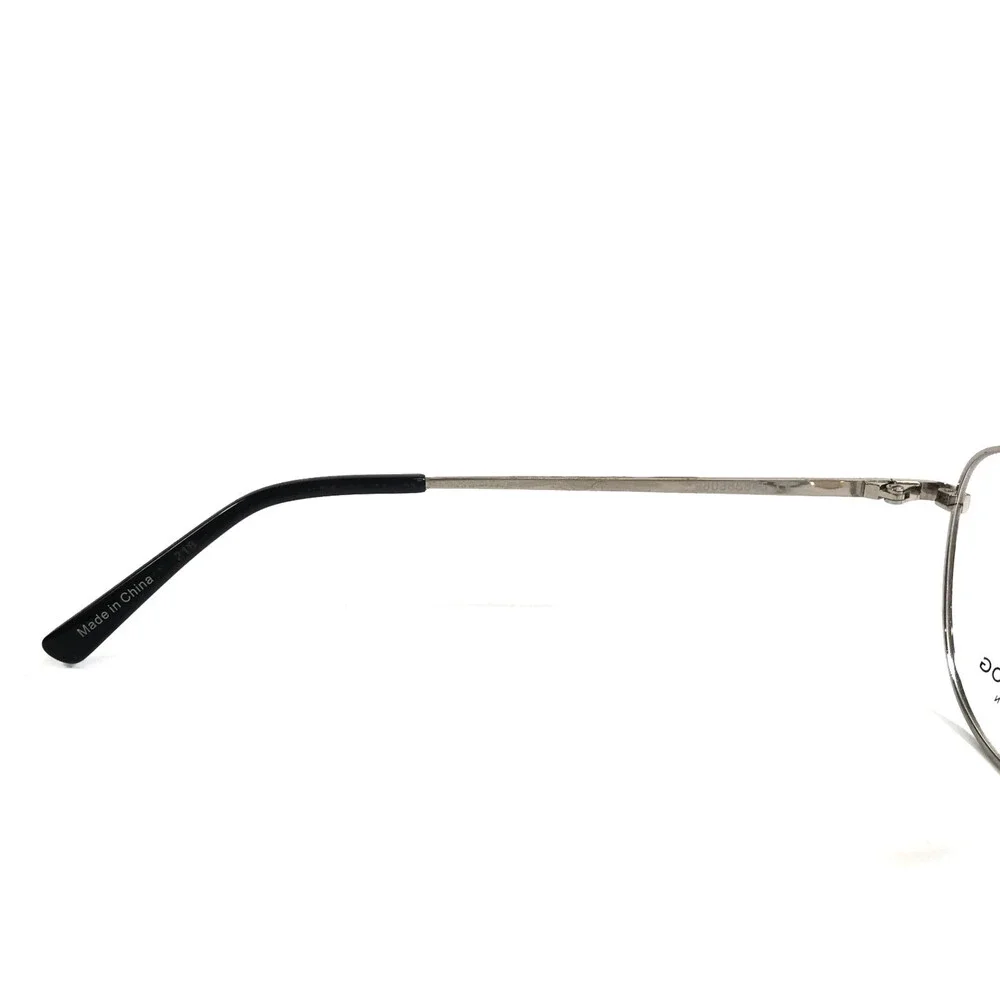 London Fog Eyeglasses Frames LF009 C1 Silver Cat Eye Wire Rim 53-17-140